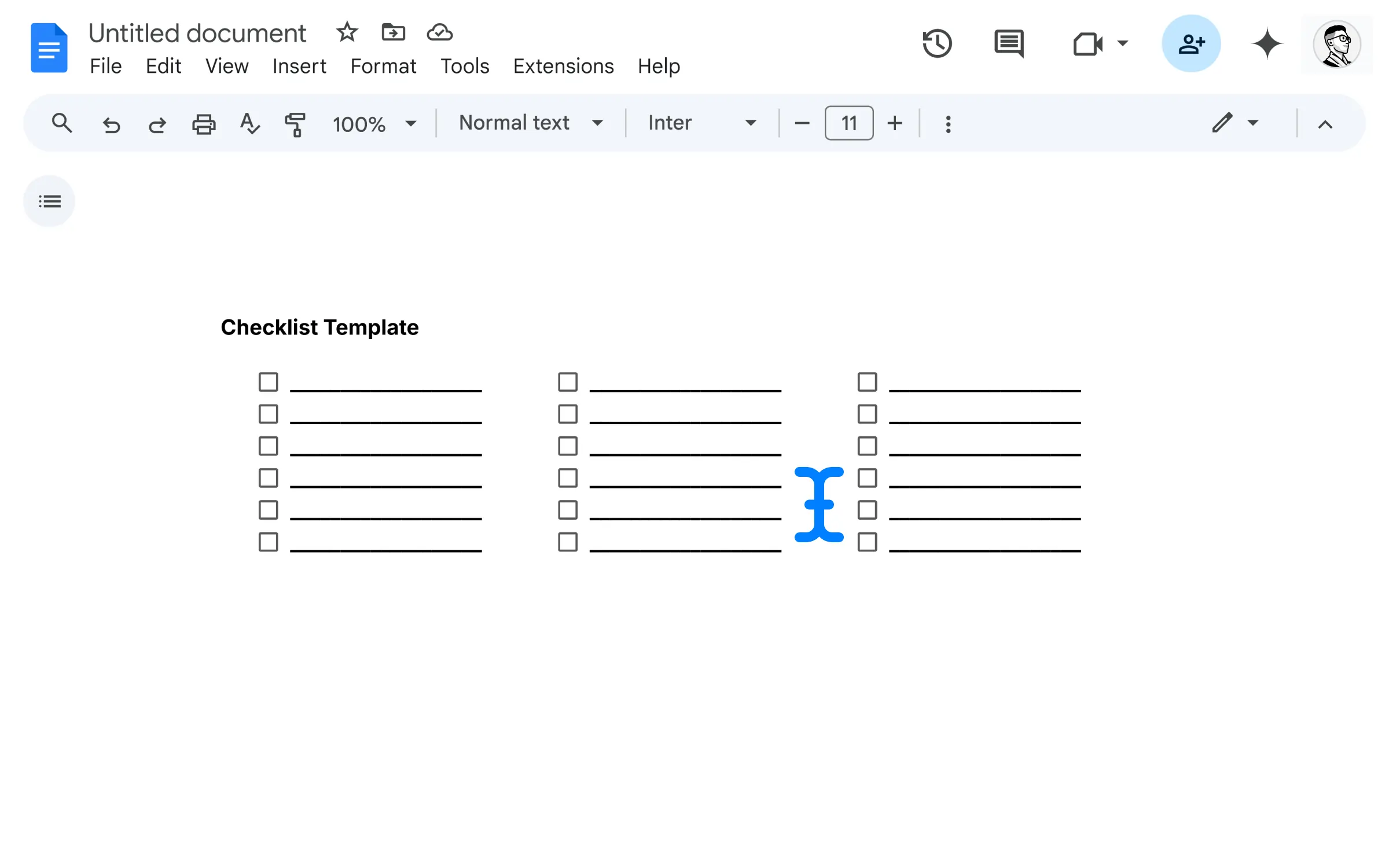 Productivity-ChecklistinGoogleDocs-ChecklistColumns