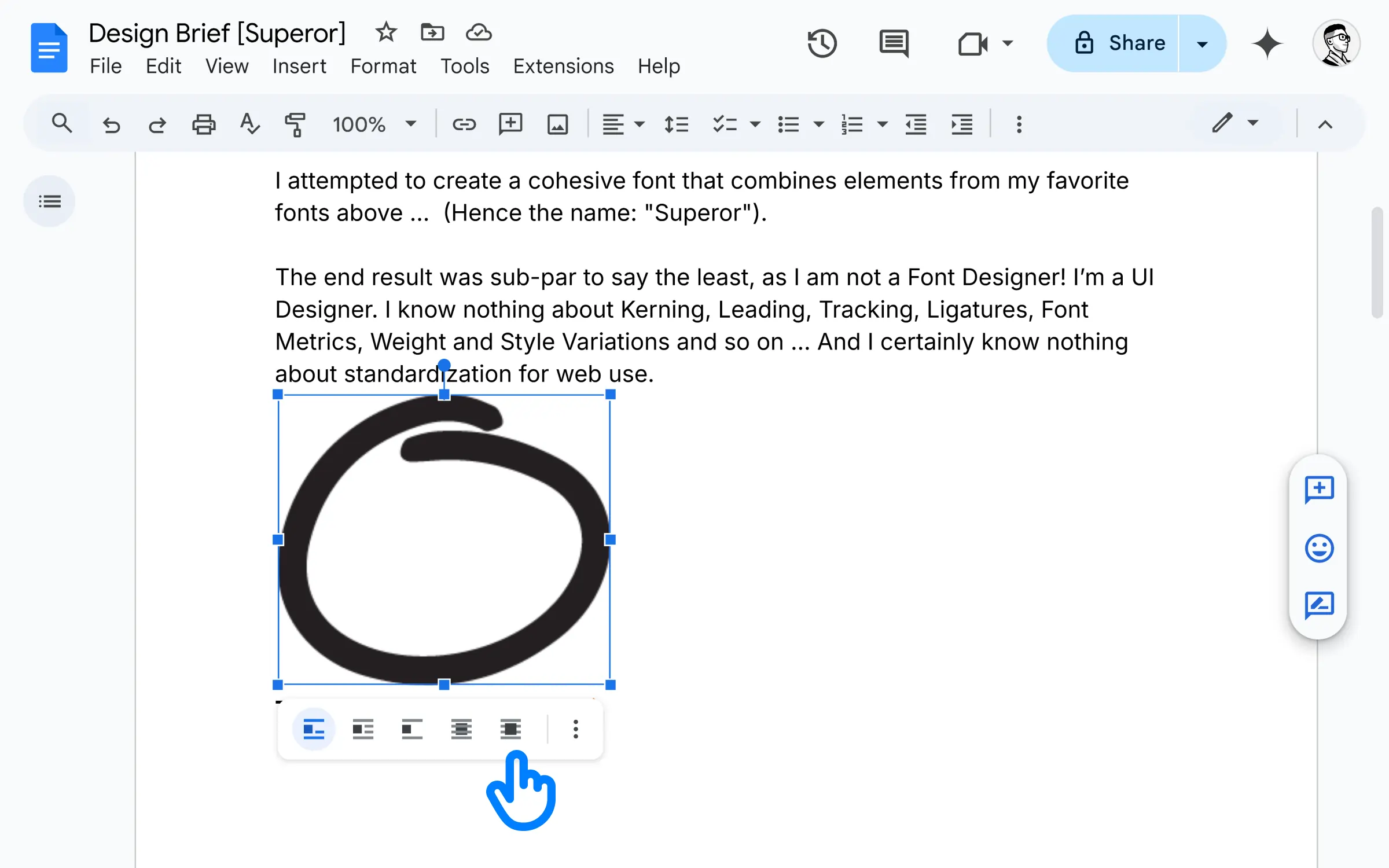 Productivity-CircleSomethinginGoogleDocs-InFrontofText