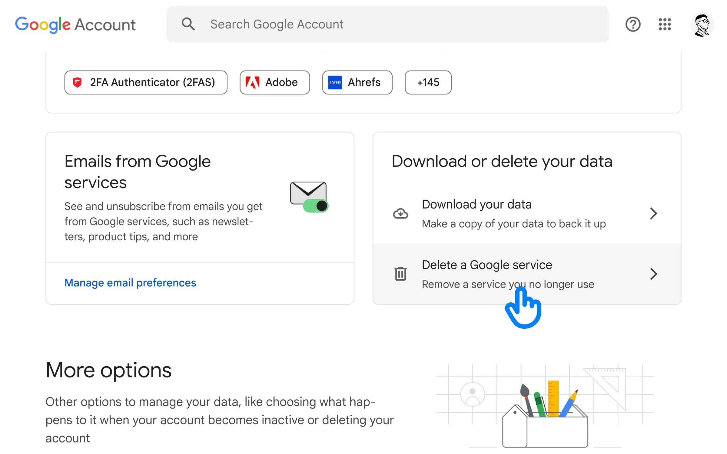 Software-DeleteaGmailAccount-GoogleService